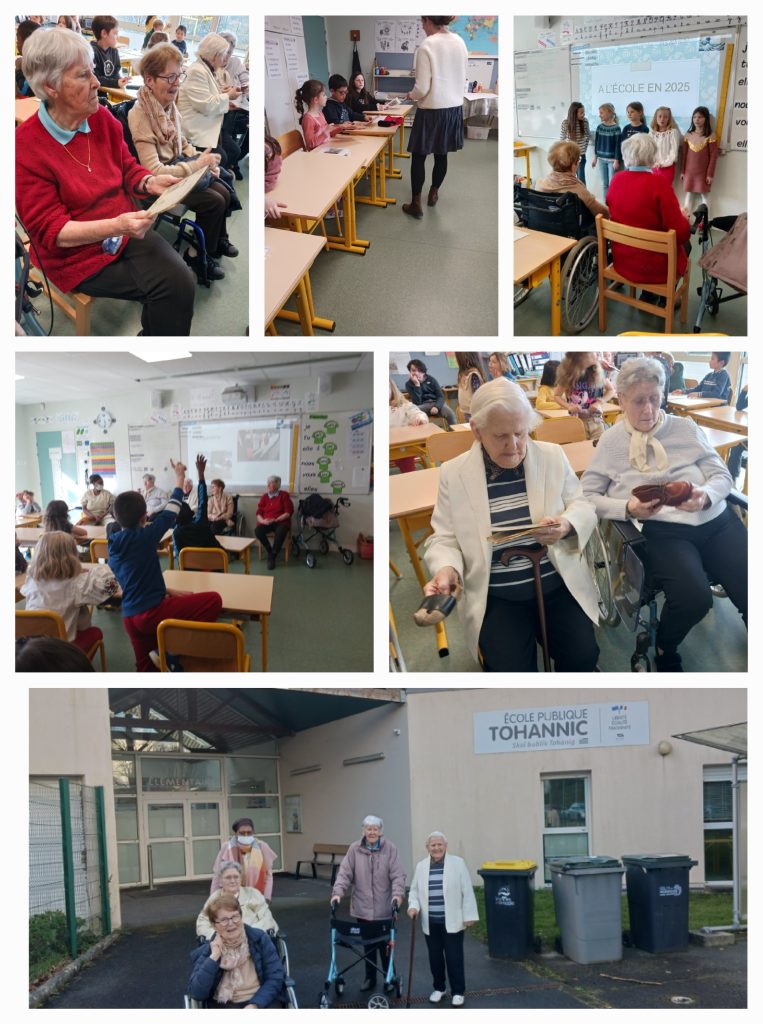 Echange Intergénérationnel entre la Villa Tohannic et l'école Tohannic